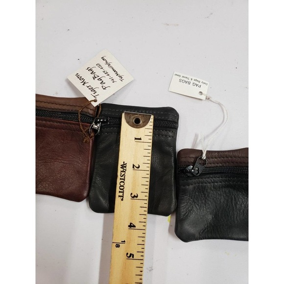 Tiger Moon Bag Mens One Size Black/Brown 4-Pack Organizer Travel Zipper Handbag - Picture 4 of 9